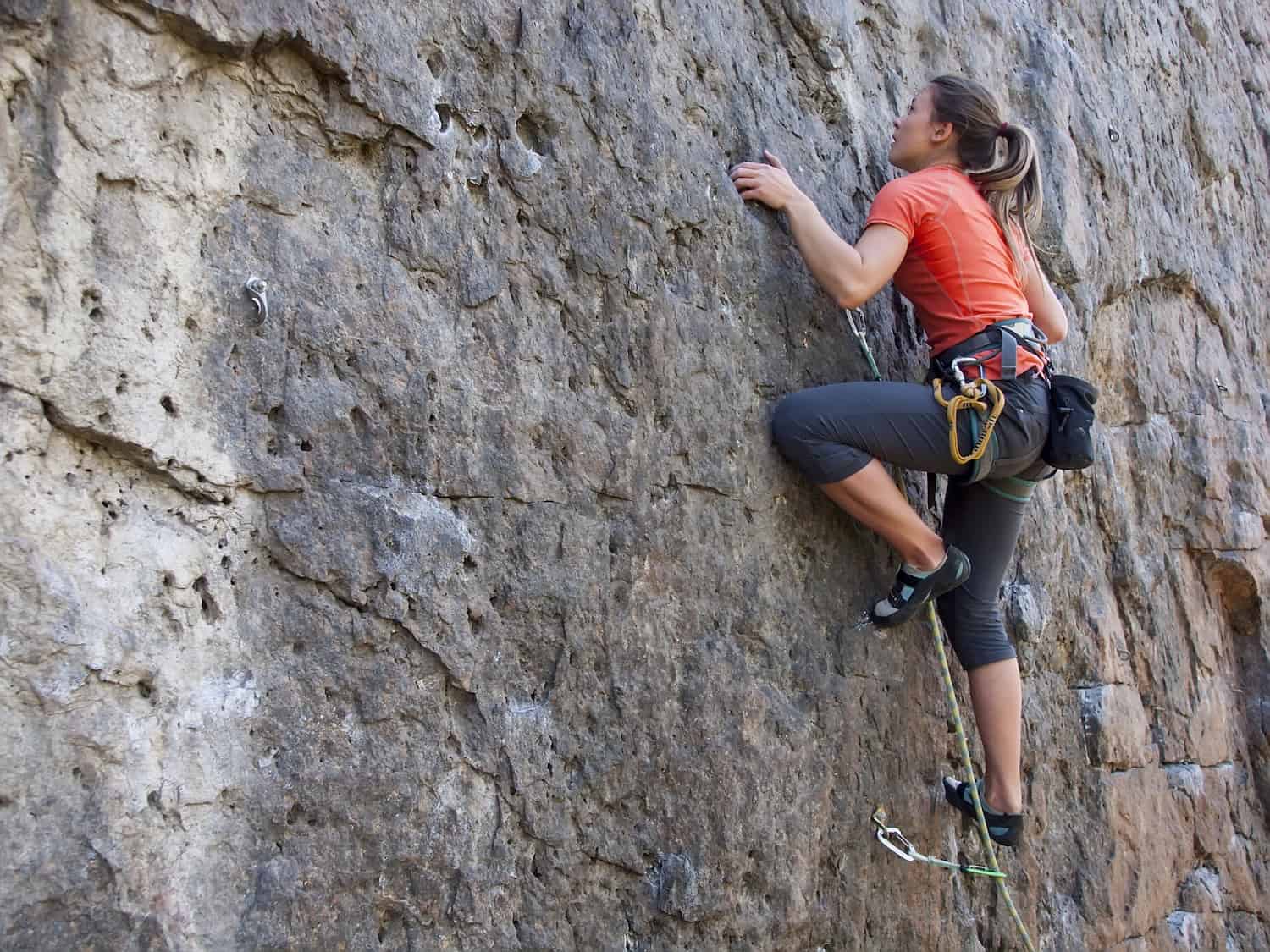 Incredible Hulk rock climbing