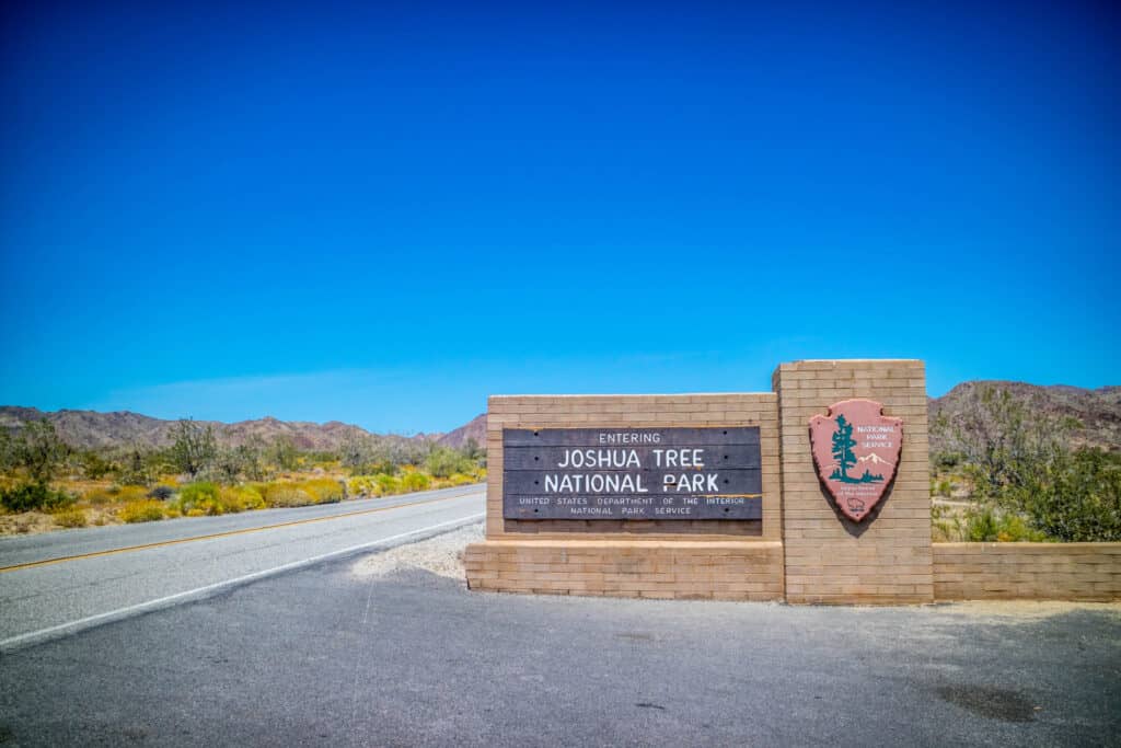 joshua tree national park entry