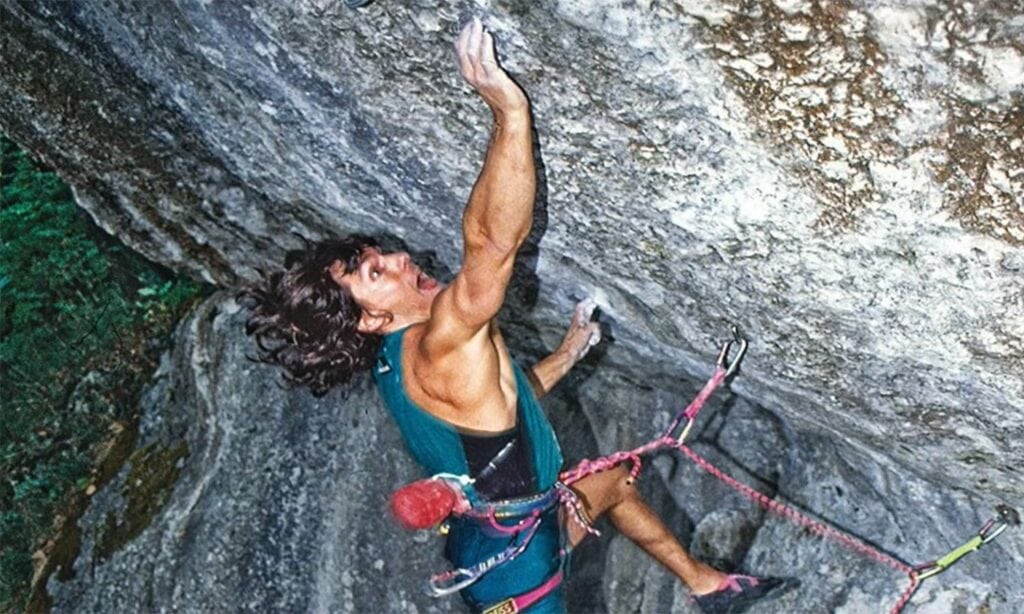 Wolfgang Gullich rock climbing