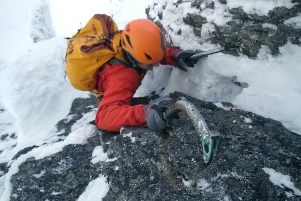 Marc-André Leclerc ice climbing