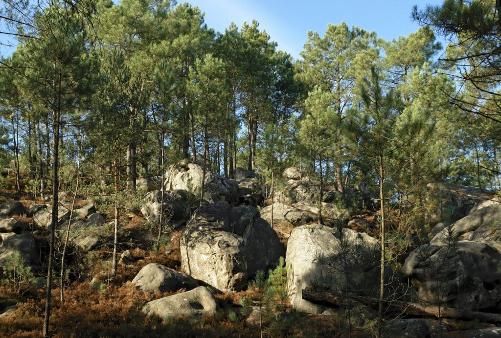 landmark in the climbing world where the fontainebleau scale comes from