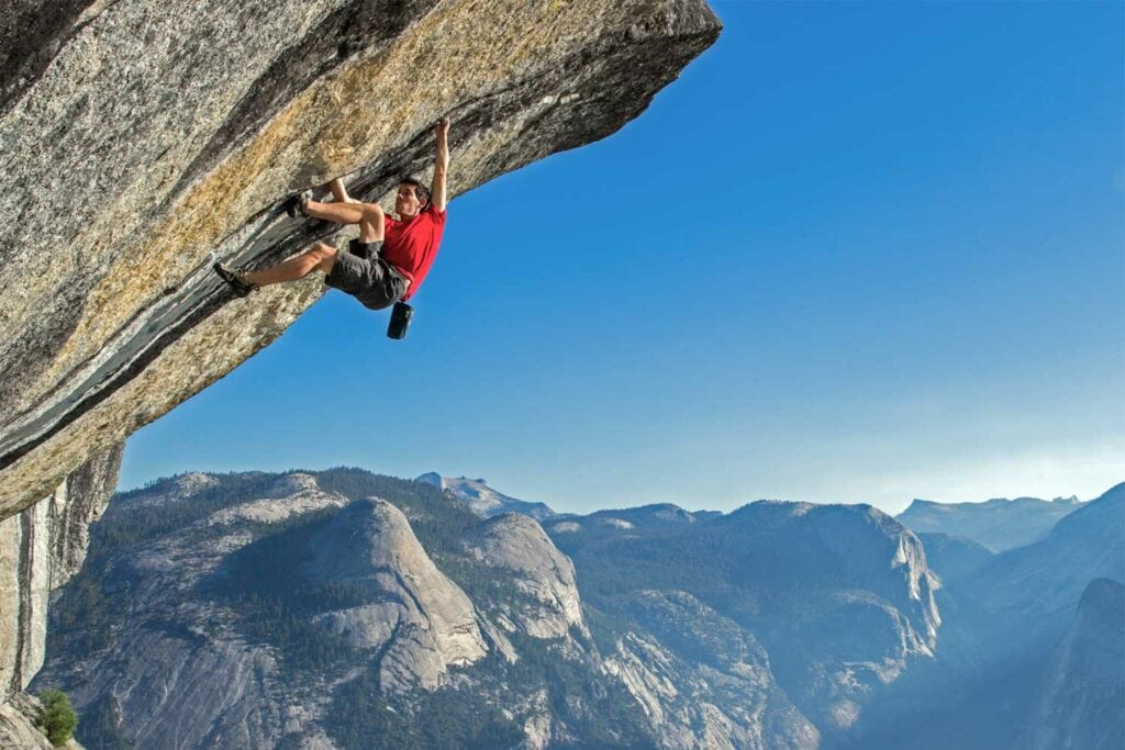 Alex Honnold one of the most famous free solo climbers