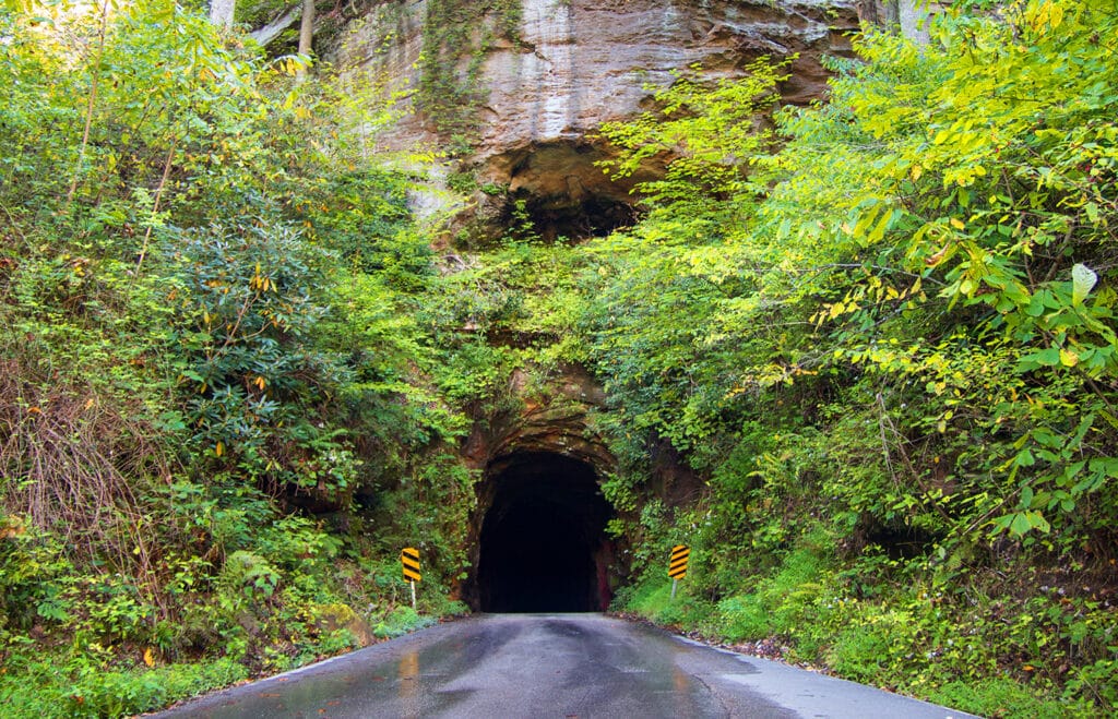 The Haunted Nada Tunnel In Red River Gorge