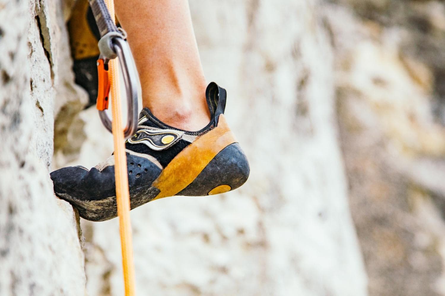 buying climbing shoes