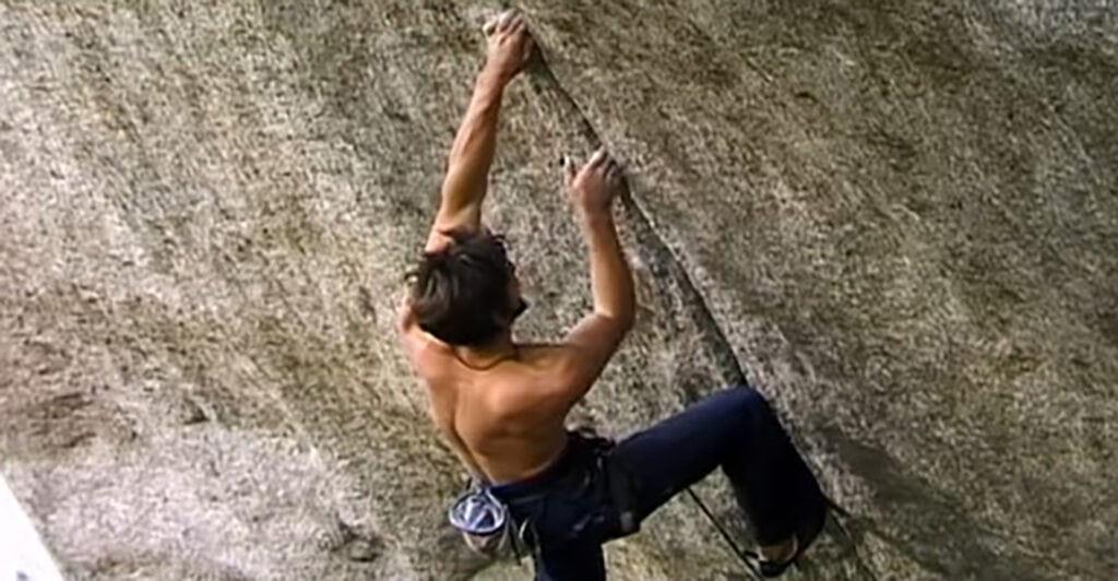 Didier Berthod’s first ascent of Cobra Crack
