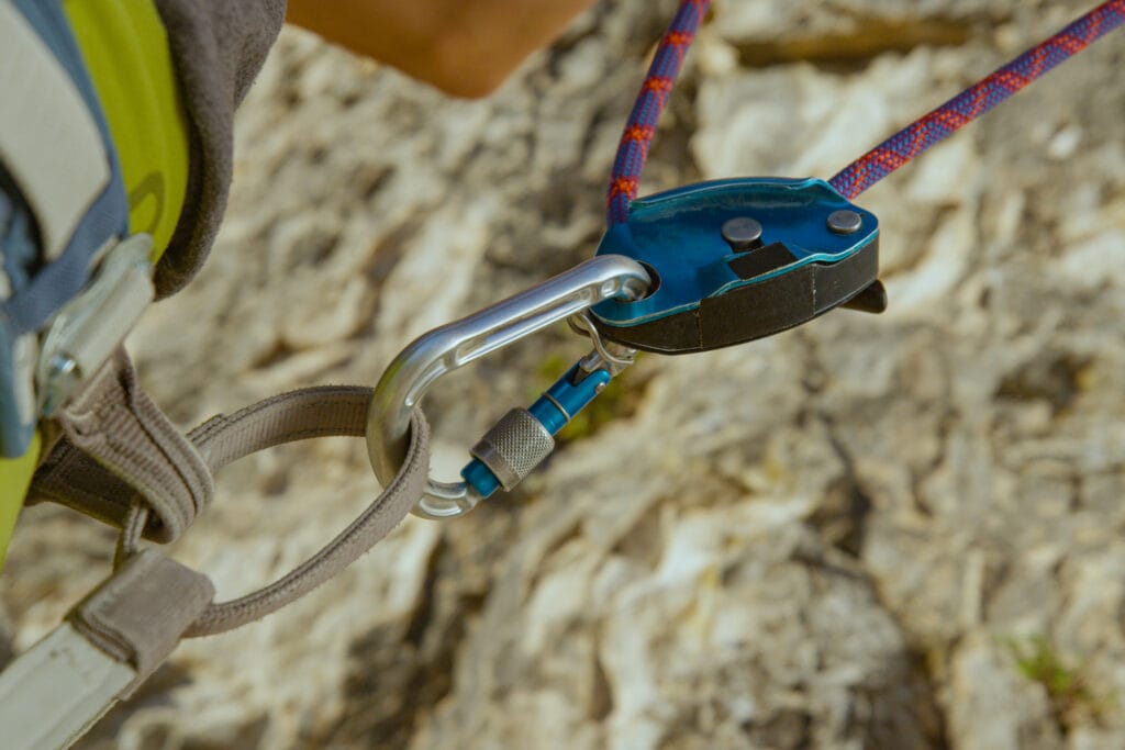 Grigri belay devices for partner's belay