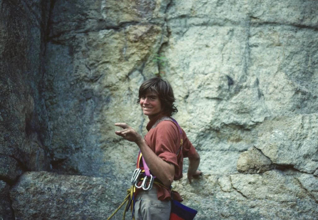 Alex Lowe as young climber