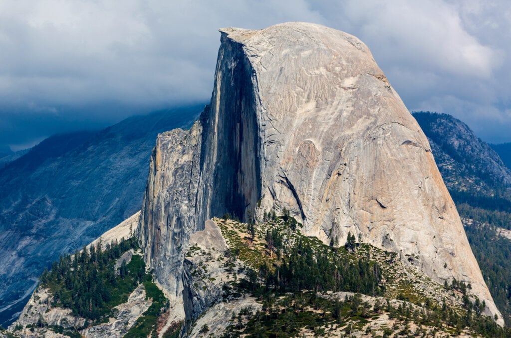 Half dome Yosemite, one of the most famous spot for multipitch climbing