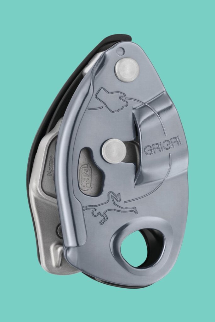 Petzl Grigri, one of the most famous active assisted belay devices