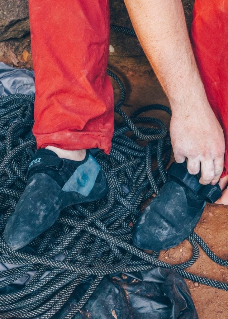 Butora Gomi solid velcro slipper for outdoor climbing