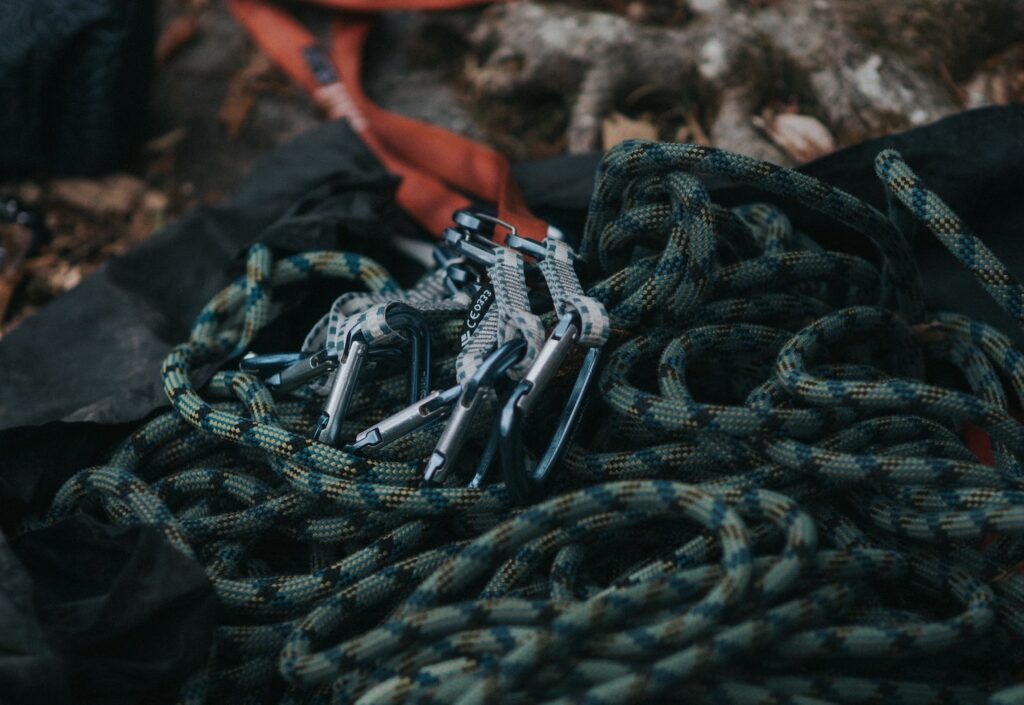 old climbing rope