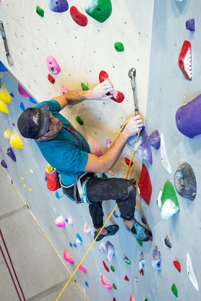 rock climbing route at Gripstone Climbing & Fitness