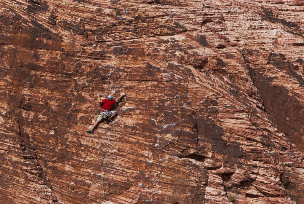 example of technical climbing spots in Nevada