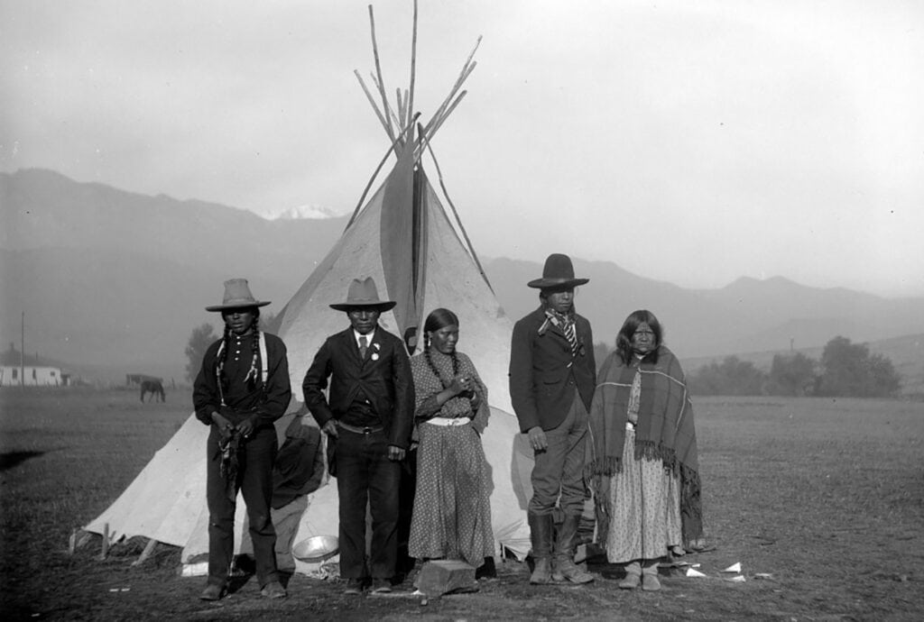 Native American Tribe Ute Camp