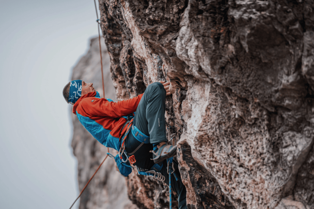 outdoor rock climber