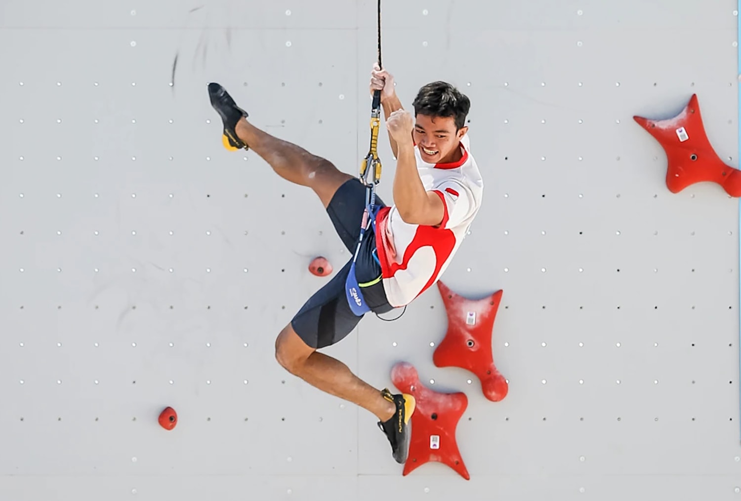 Mens sport climbing final at the olympics