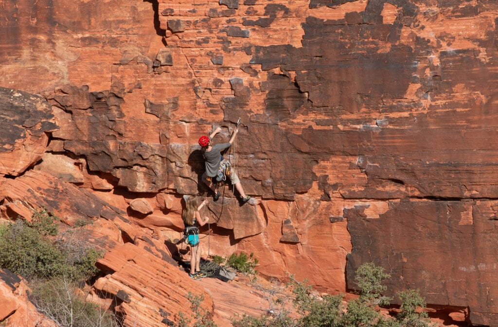 specified routes red rocks climbing