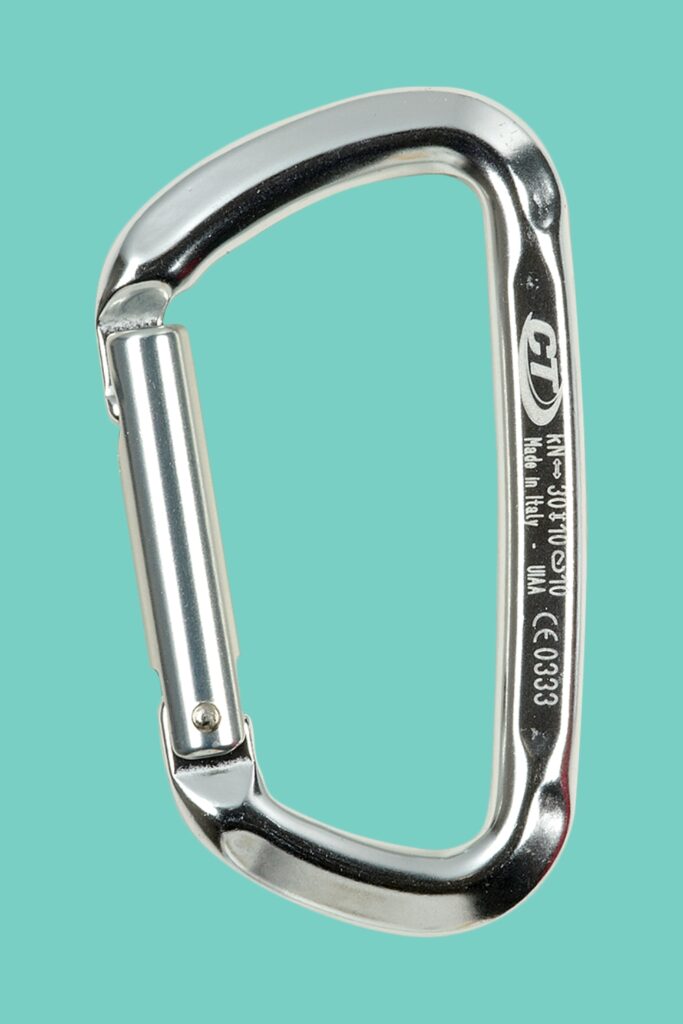 Climbing Technology D-shape carabiner with a straight gate