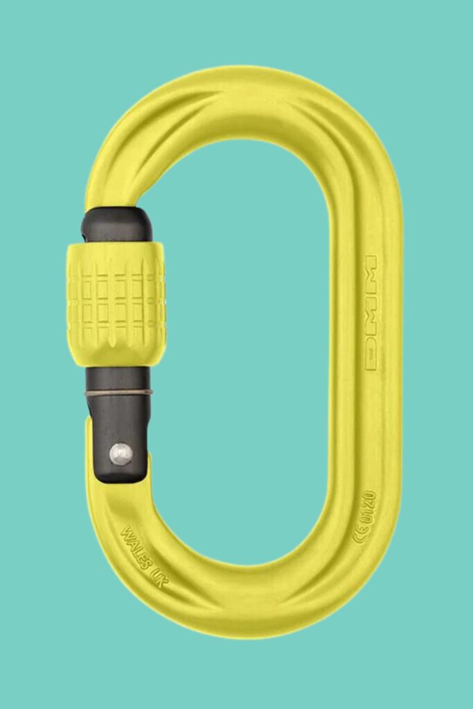 DMM PerfectO oval shape locking-gate carabiner