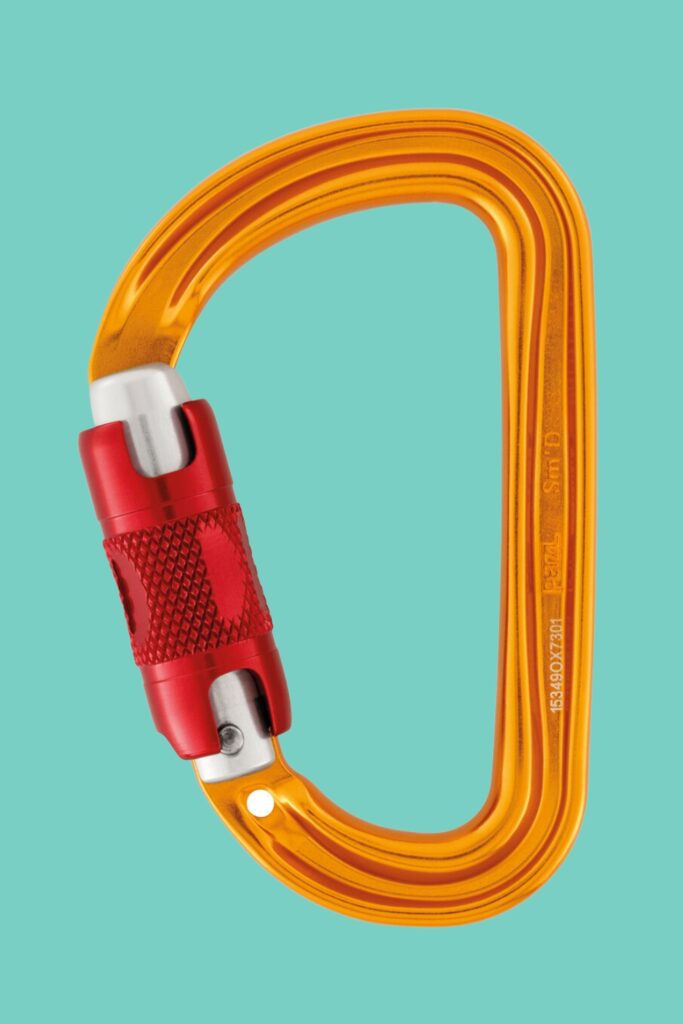 Petzl Sm'D Twist-Lock one of the best locking carabiners for an auto-block belay device