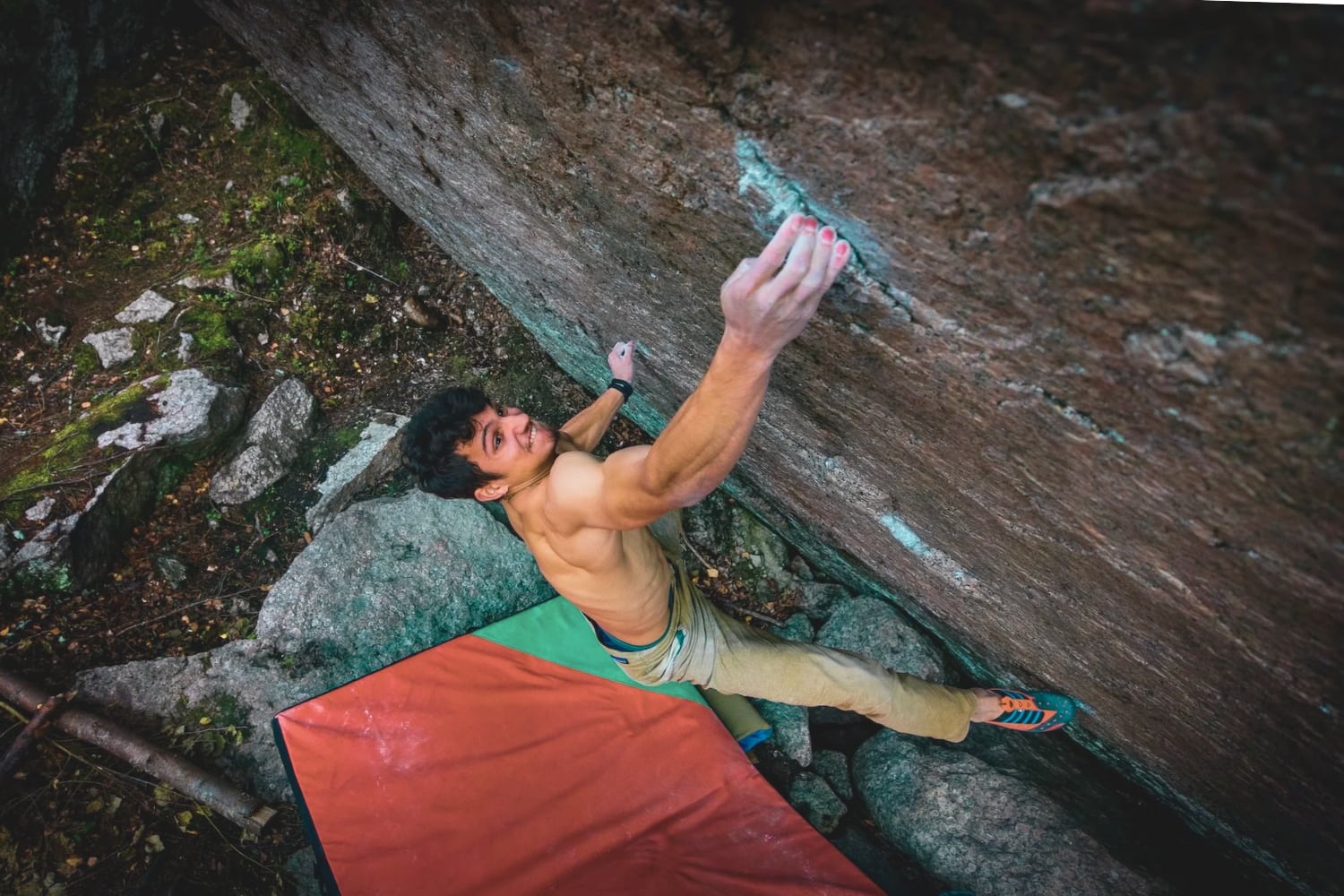 Aidan Roberts projecting the hardest boulder problem in the world