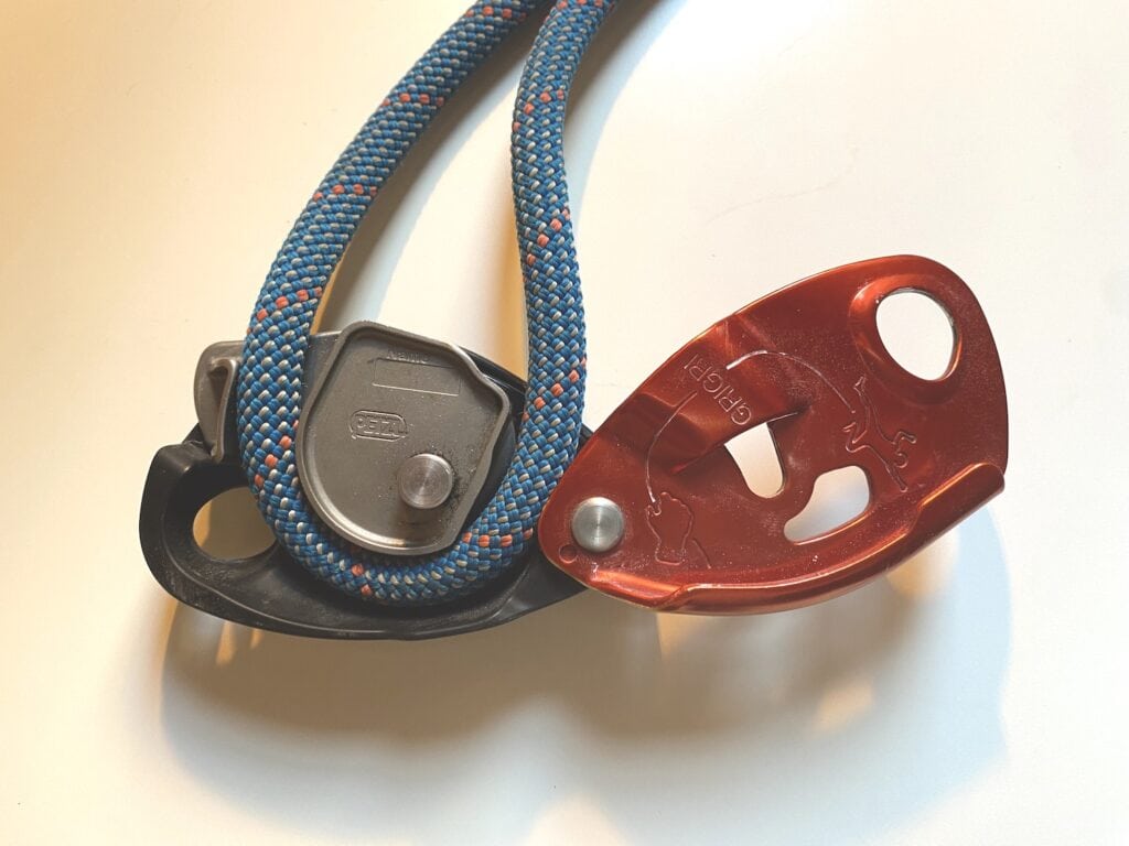 petzl grigri, one of the most famous rock climbing belay devices