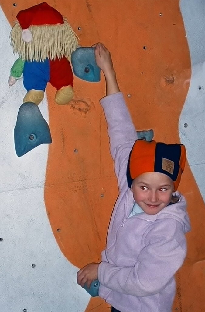 Shauna Coxsey as a kid athlete
