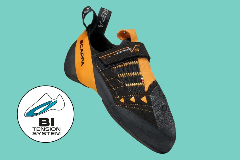 Scarpa Instinct VS climbing shoe with BI tension system