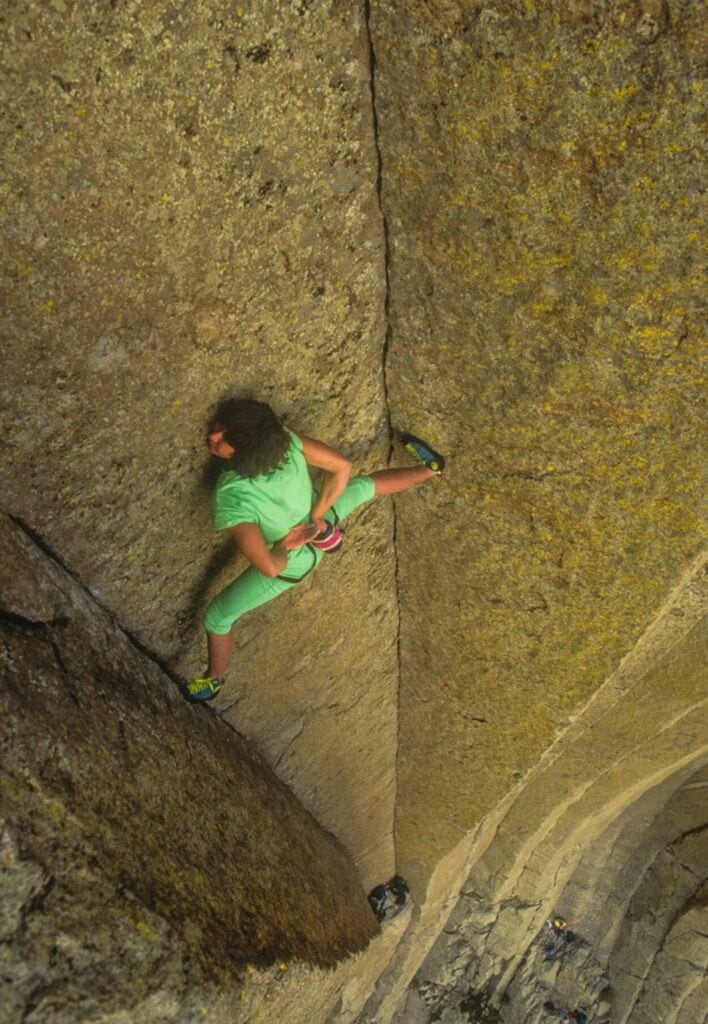 Catherine Destivelle woman free solo climber